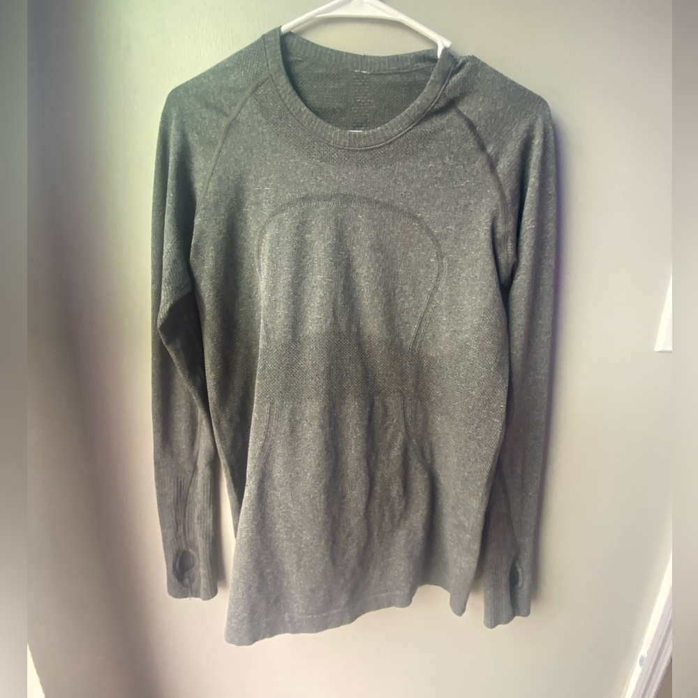 lululemon Women's Long Sleeve Swiftly Tech  Athletic Top - Heather Gray